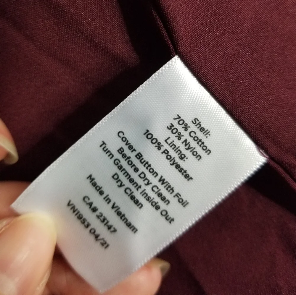Talbots Knit Band Jacket Eggplant - Picture 12 of 16